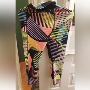 Under Armour Women's Heatgear Compression Leggings - Multicolor Geometric - LG